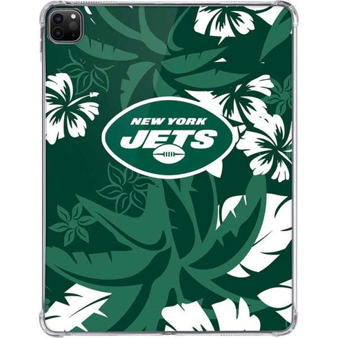 NFL New York Jets Tropical Print iPad Pro 11in (2024) Clear Case